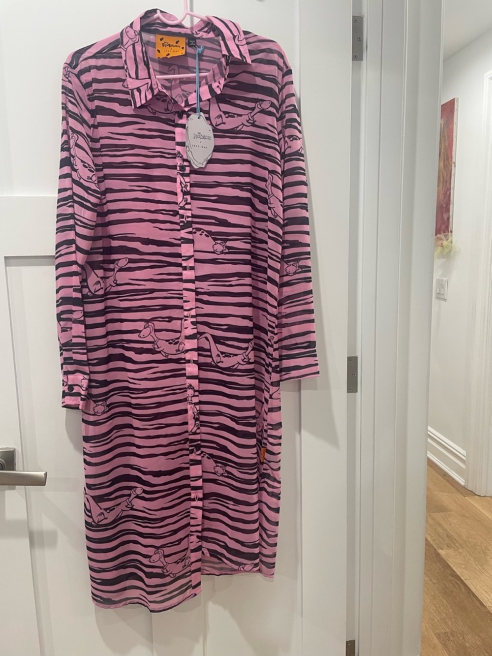 Lazy Oaf x The Flintstones Dino Shirt Dress